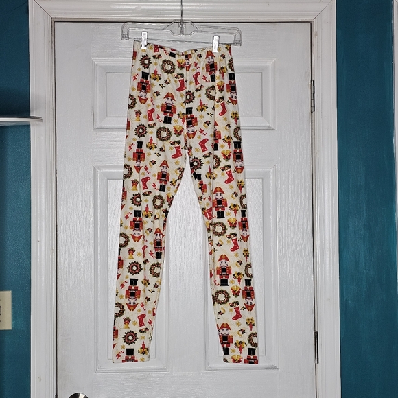 2 Pairs Christmas Leggings OSFA - Picture 10 of 16